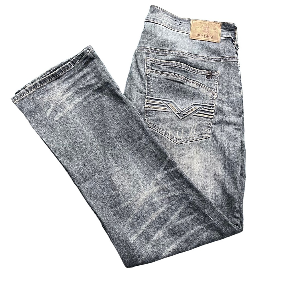 Buffalo David Bitton EVAN-X Slim Straight Stretch Men’s Jeans 32X30 Light Blue.